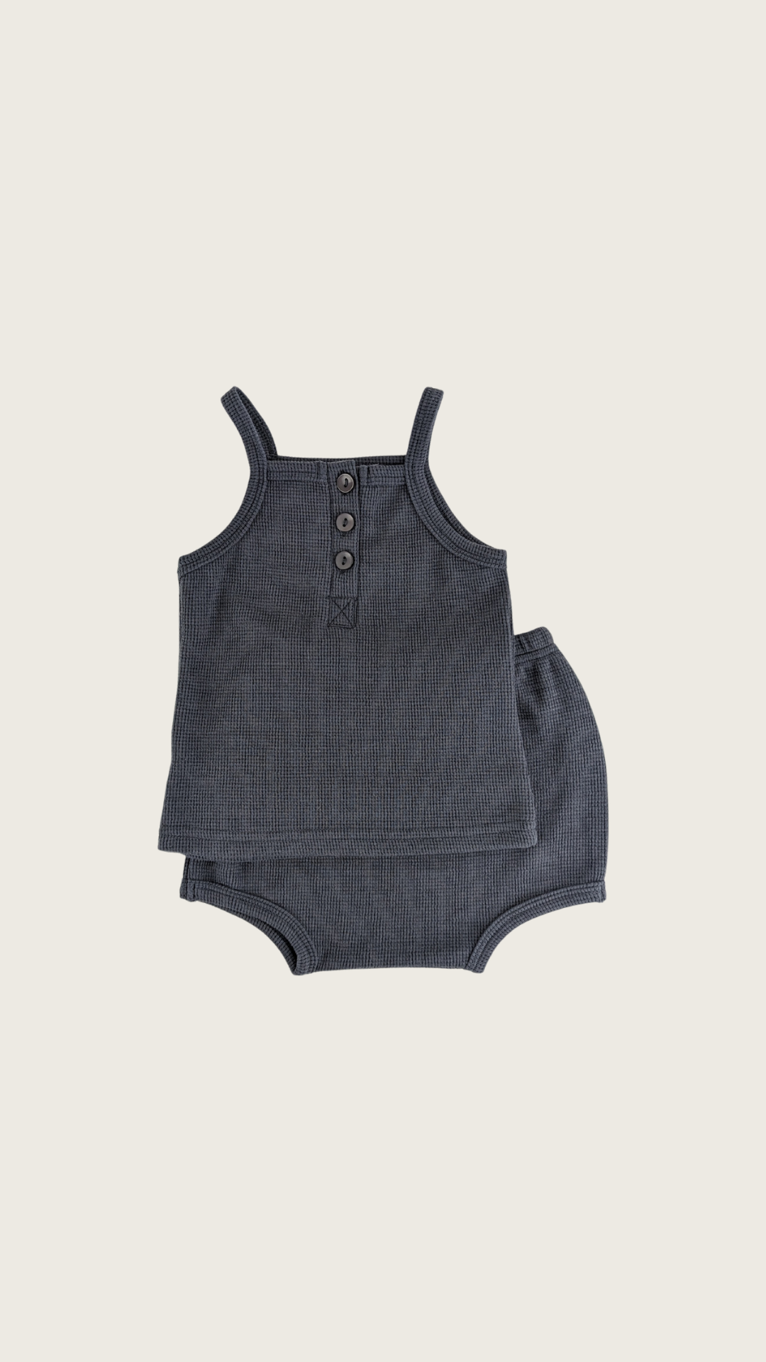 Grey Waffle Pyjama Set