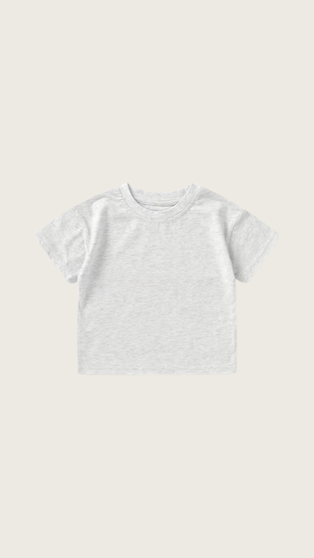 Basic Organic Cotton T-shirt - Light Grey