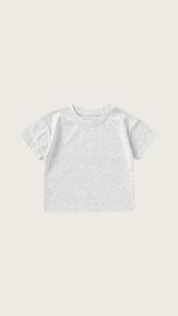 Basic Organic Cotton T-shirt - Light Grey
