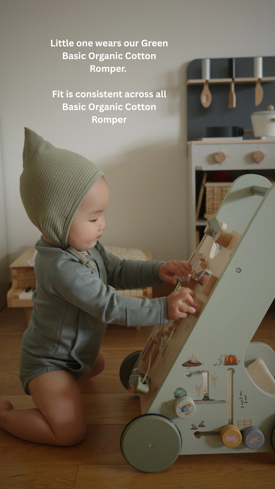 Basic Organic Cotton Romper - Pink