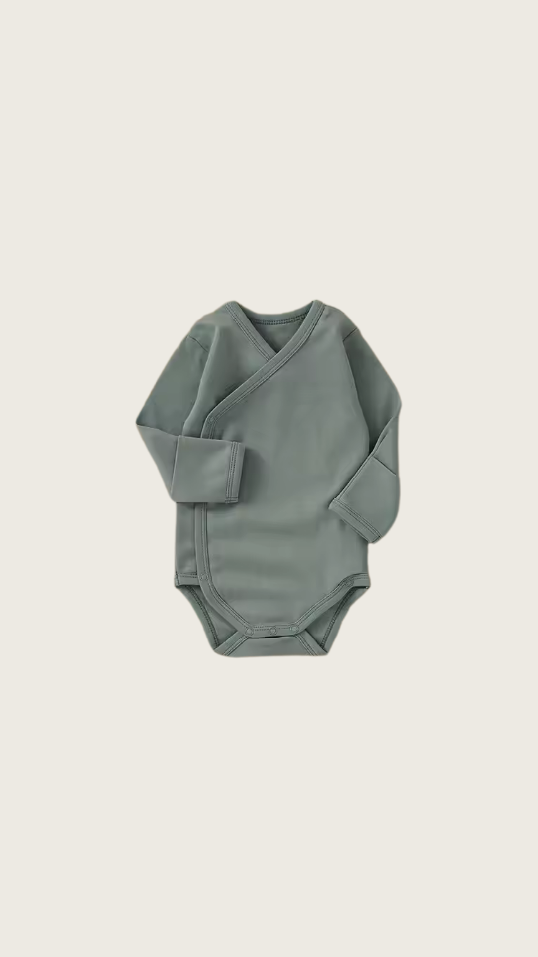 Basic Organic Cotton Romper - Green