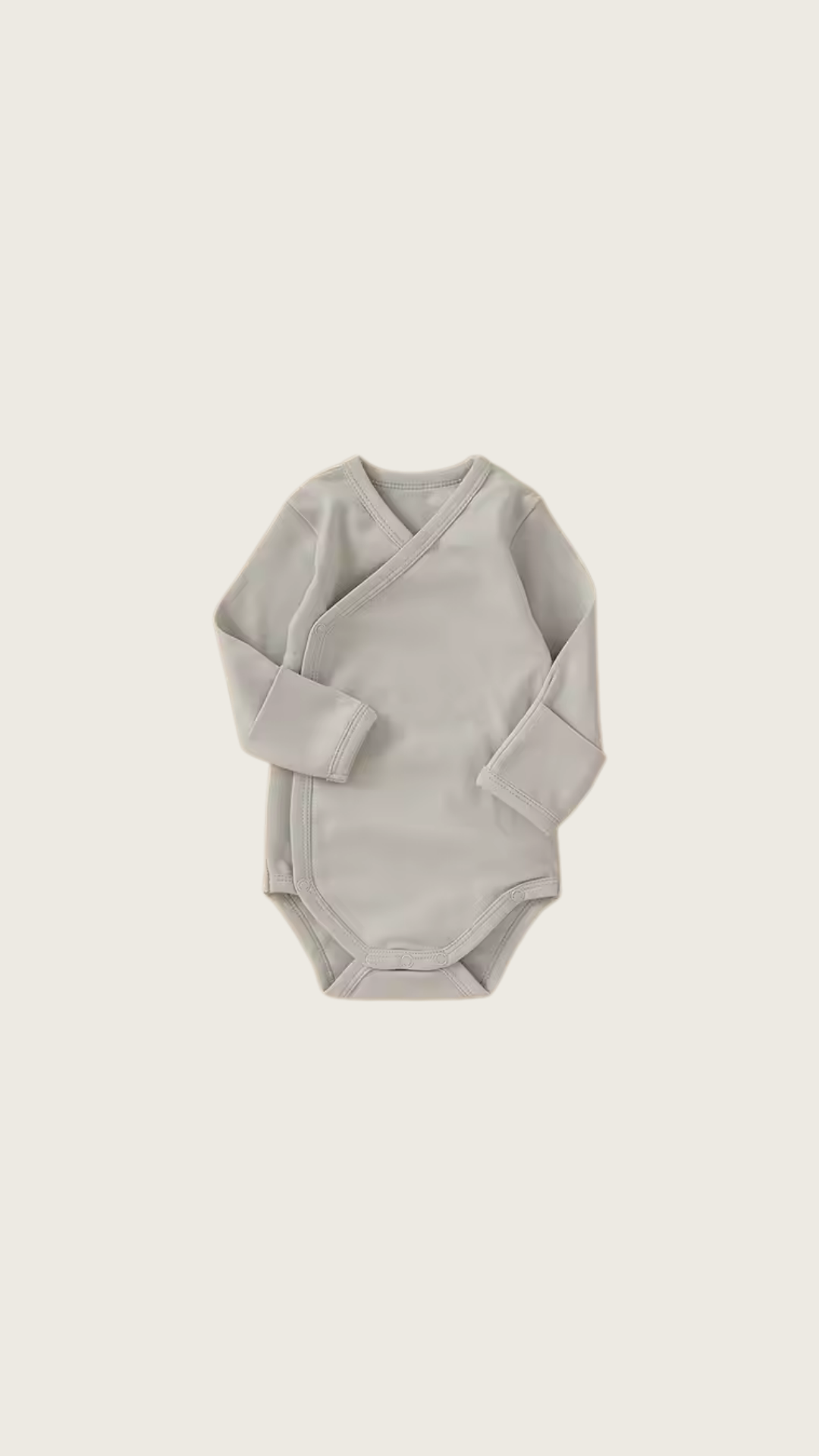Basic Organic Cotton Romper - Taupe