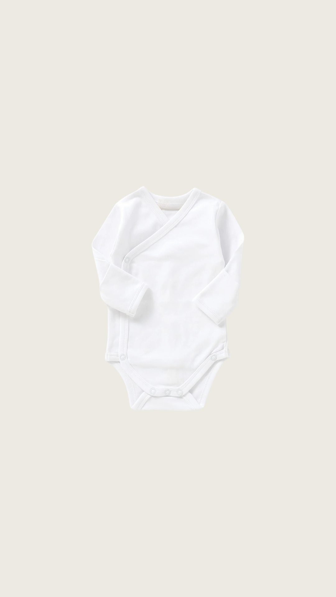 Basic Organic Cotton Romper - White