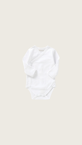 Basic Organic Cotton Romper - White