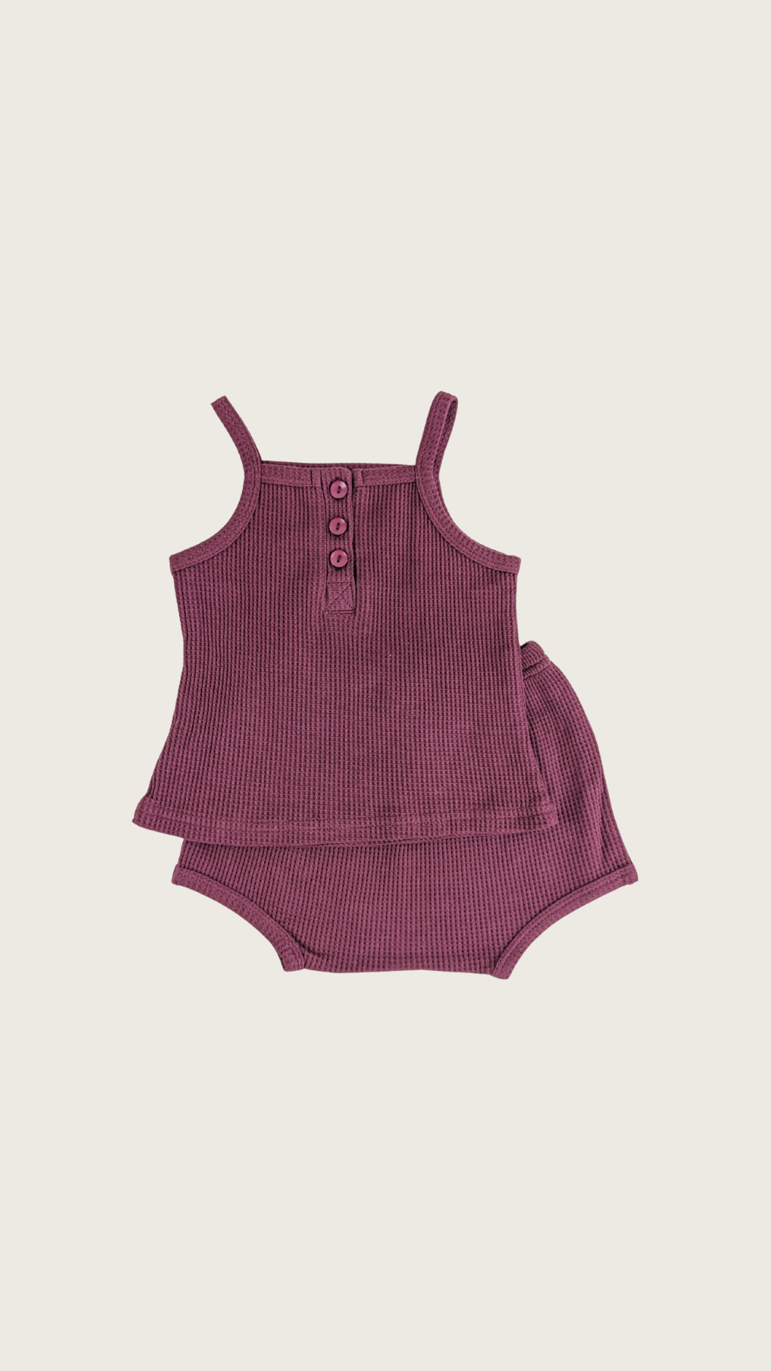 Red Waffle Pyjama Set