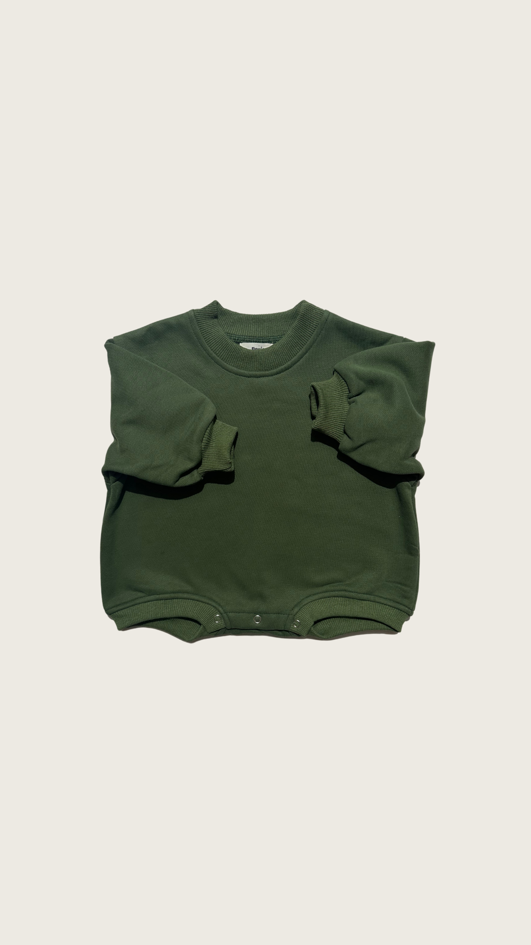 Deep Green Terry Romper