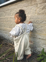 Ivory Bliss Oversized Dungarees