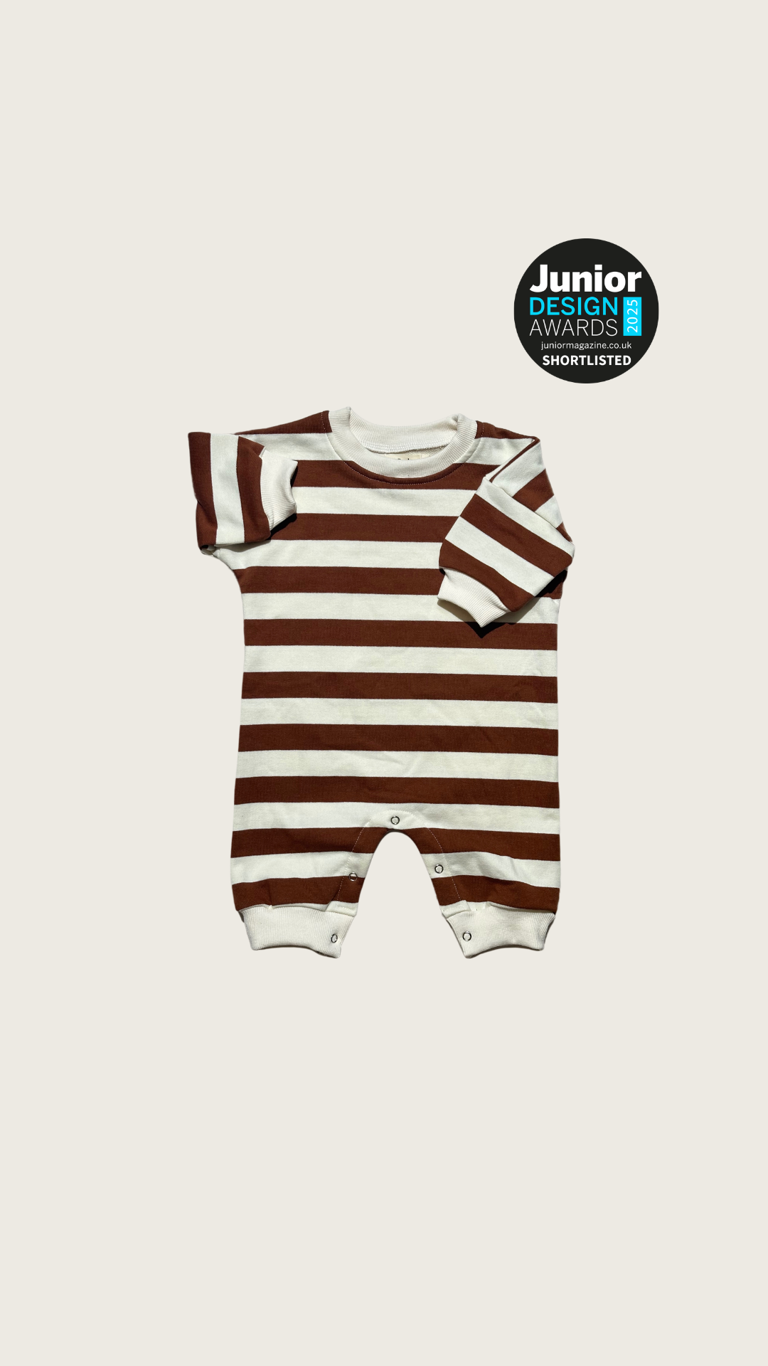 Bodysuit rayé oversize Chestnut