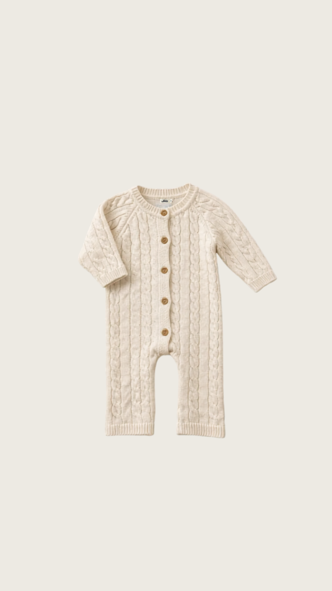 Milky Cable Knit One Piece