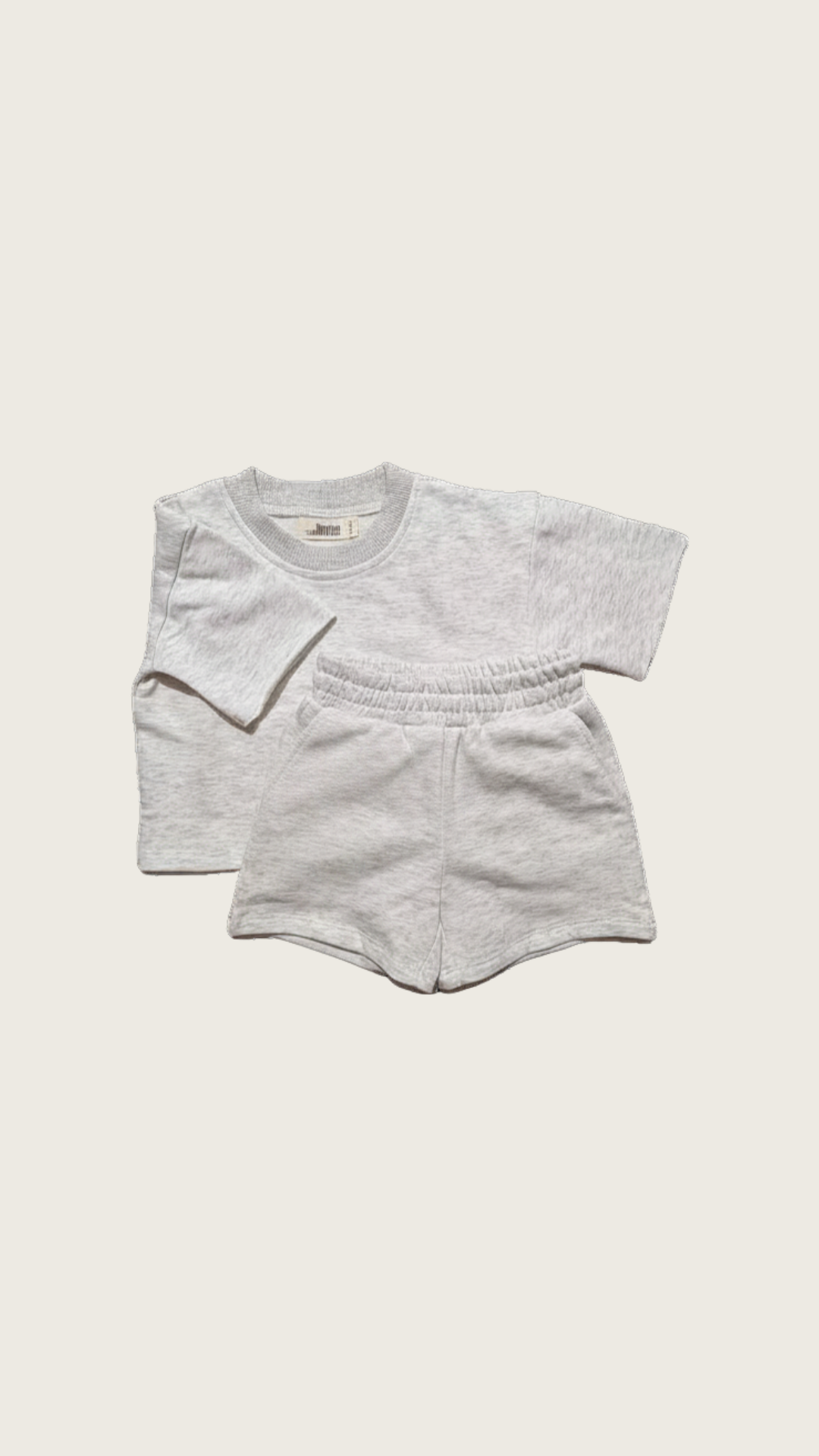 Relaxed Tracksuit Summer Set - Grey