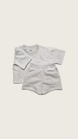 Relaxed Tracksuit Summer Set - Grey