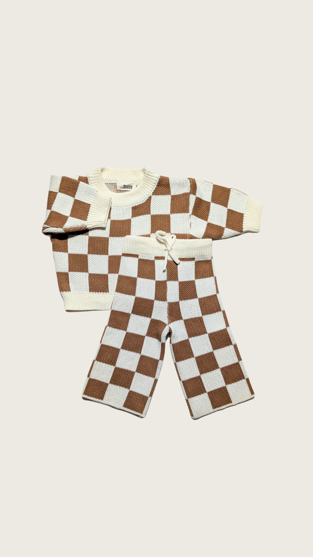 The Check Set  - Mocha