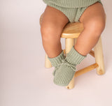 Sage Knit Bodysuit and Booties Set