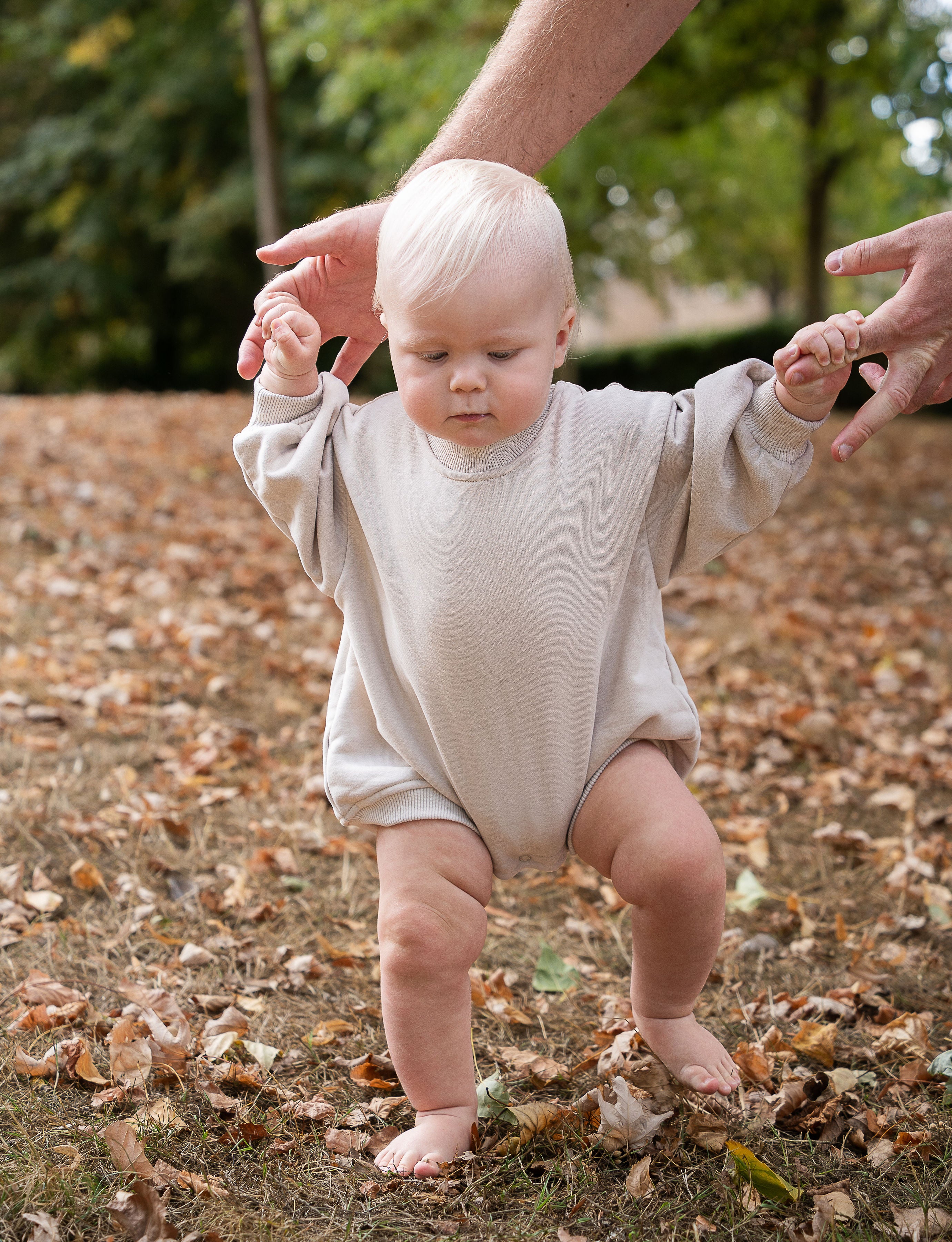 Dove Linen Terry Romper
