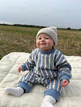 Heritage Blue - Striped Oversized Cozy Bodysuit