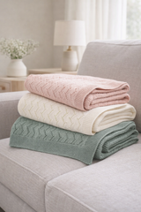 Organic Cotton Honeycomb Blankets