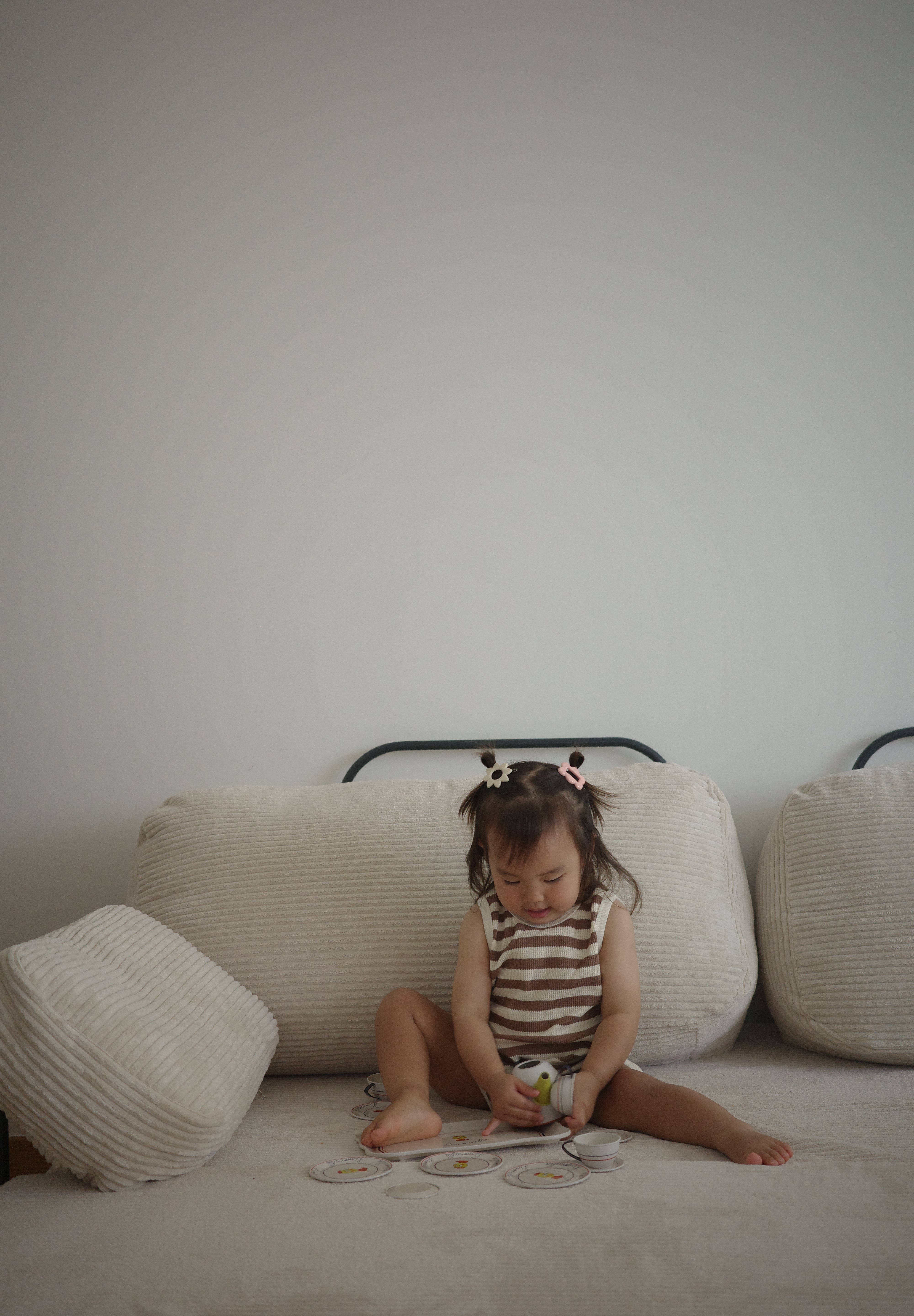 Ensemble T-shirt et Short Cycliste Mocha en Coton 