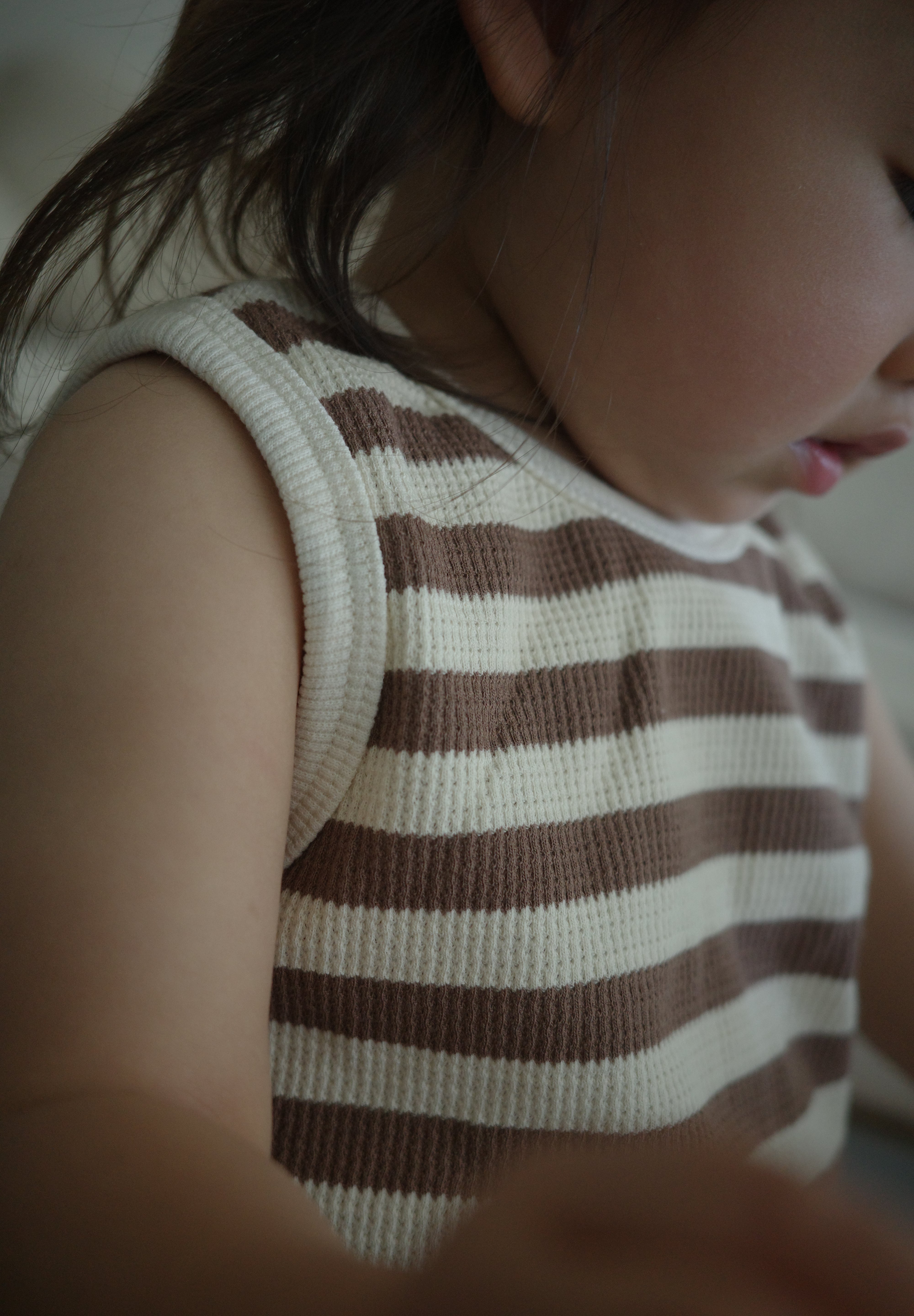 Ensemble T-shirt et Short Cycliste Mocha en Coton 