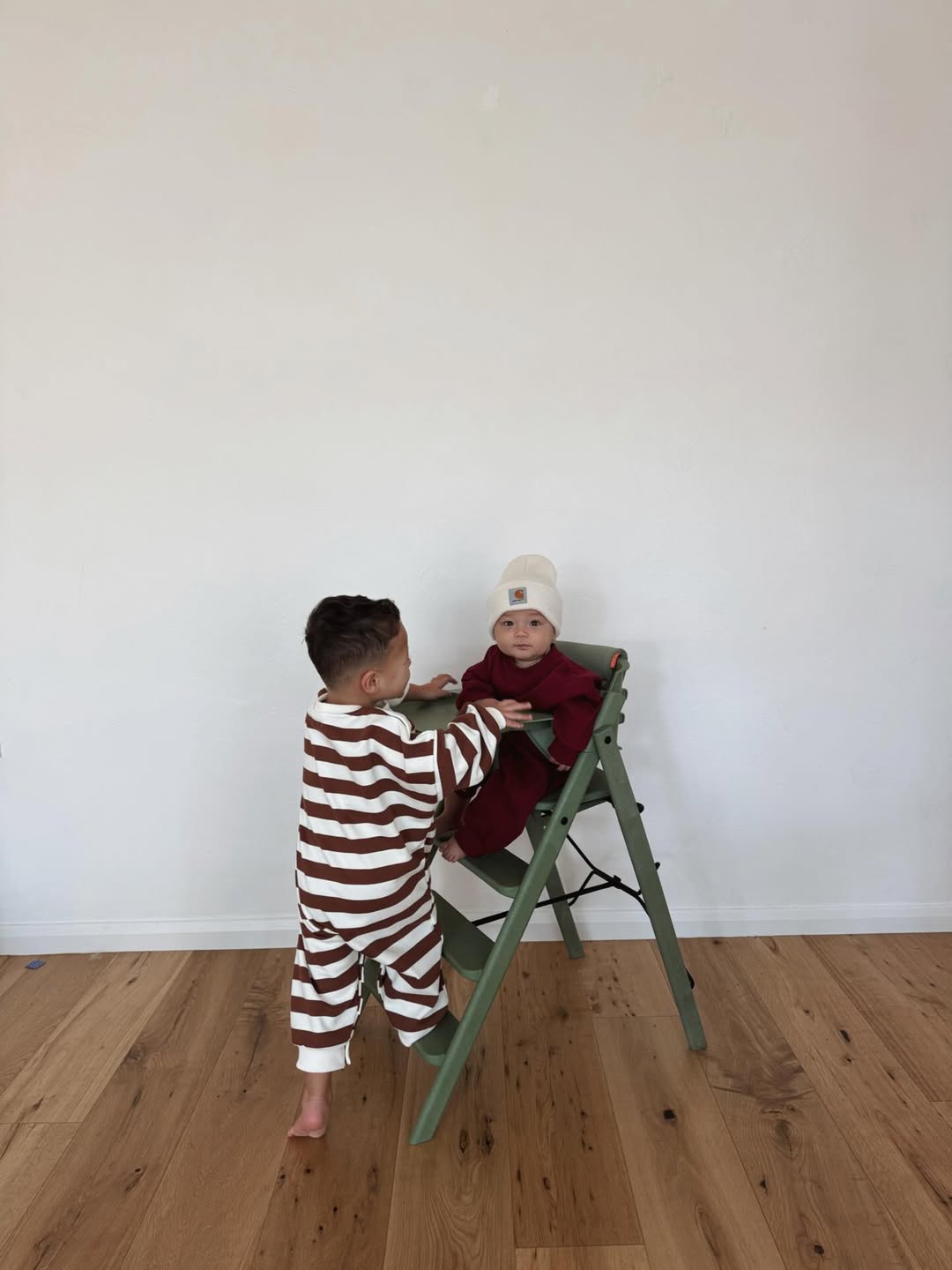 Bodysuit rayé oversize Chestnut