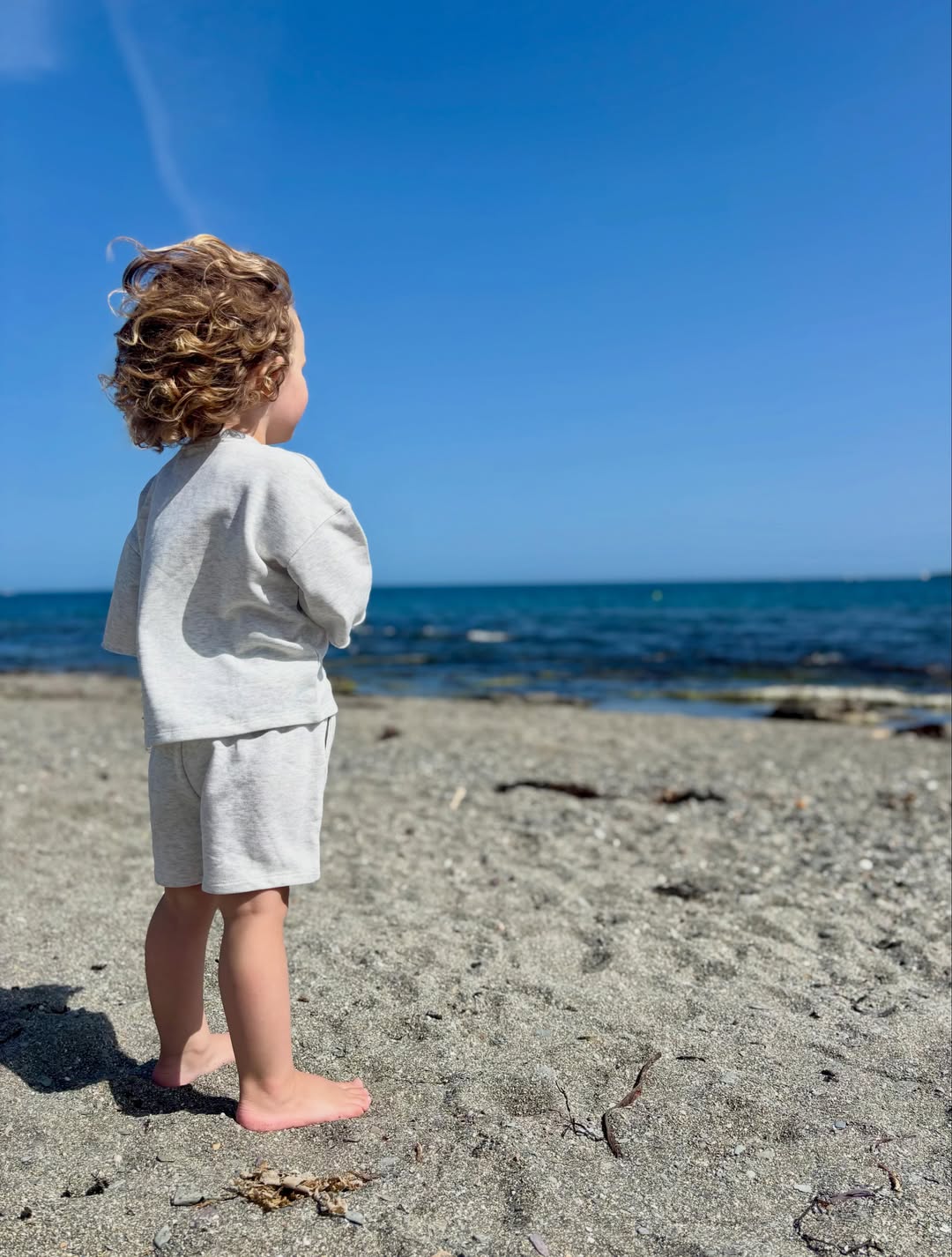 Relaxed Tracksuit Summer Set - Grey