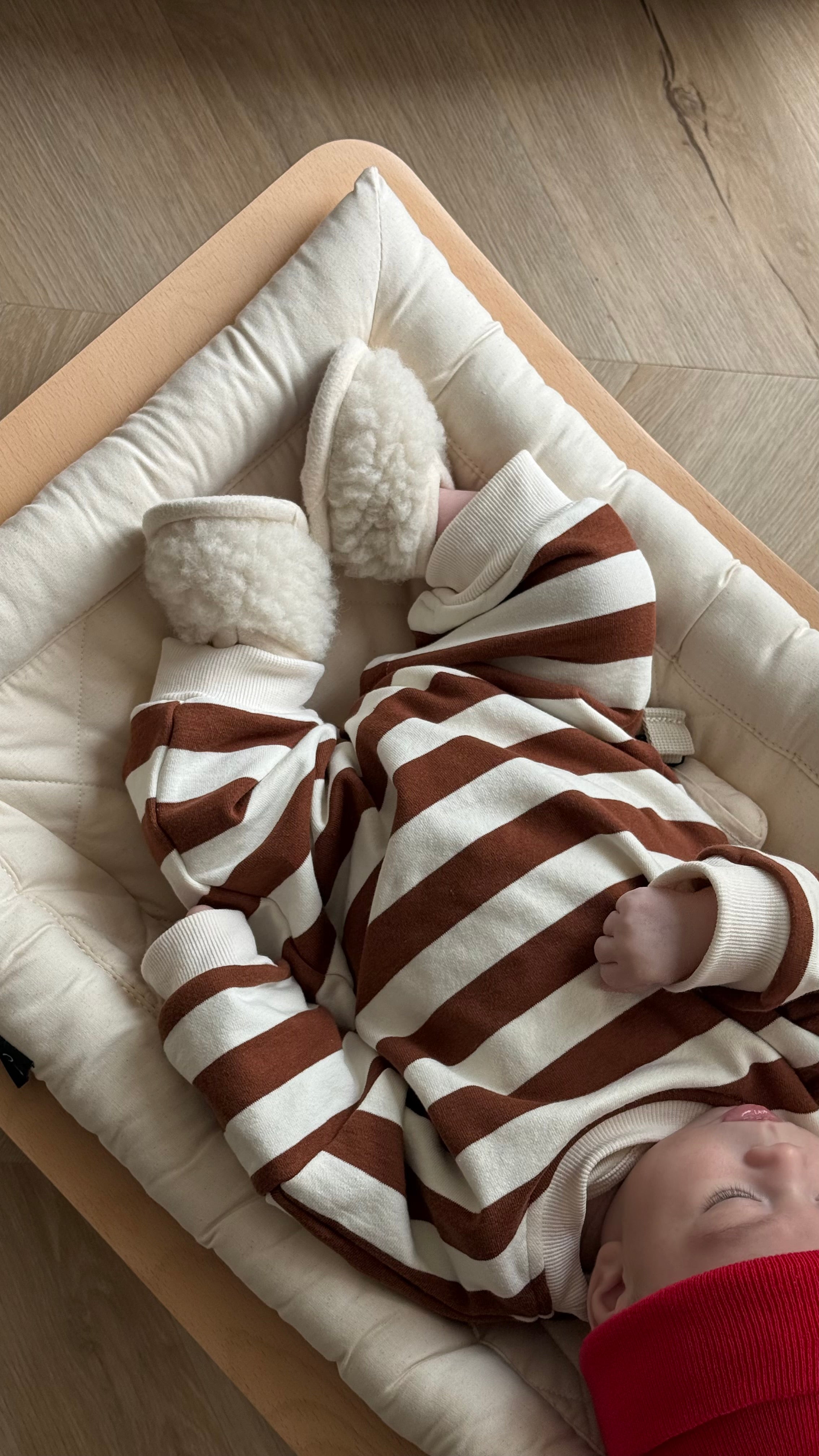 Bodysuit rayé oversize Chestnut